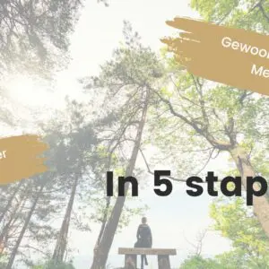 Meditatie cursus 'Gewoon even niets'